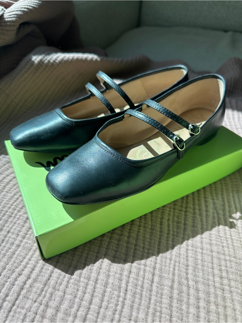 Sam Edelman Black Double-Strap Mary Jane